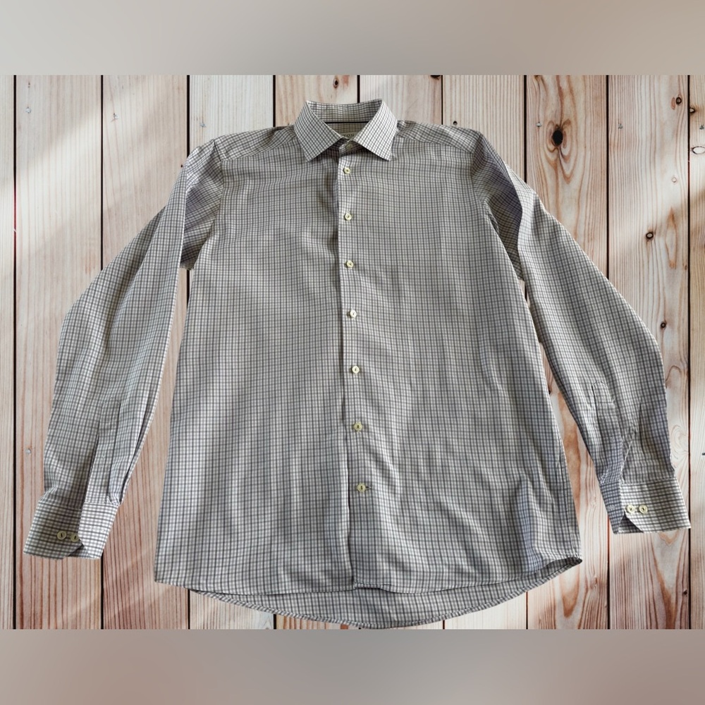 ETON / Men’s Contemporary Fit Long Sleeve Dress Shirt / Size 16 1/2